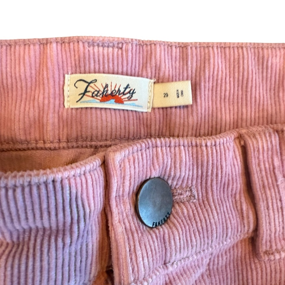 Faherty Softstretch Cord Patch Pocket Pants Flare… - image 4